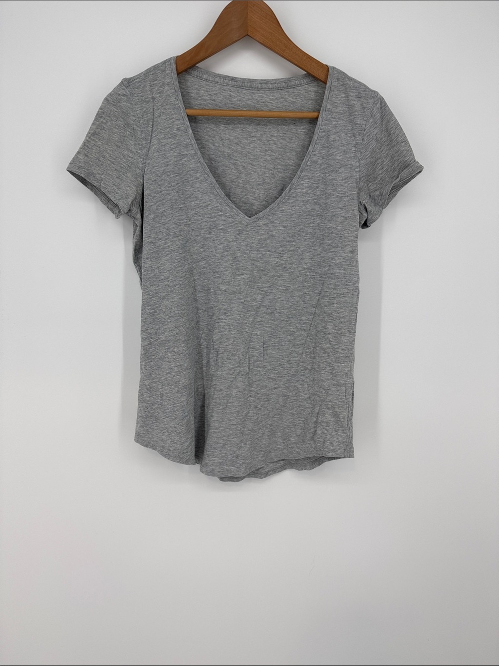 Lululemon V-Neck Short Sleeve Tee - Gray